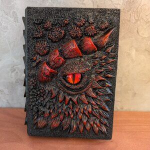 Dragon 3D Journal Hard Cover Black and Red